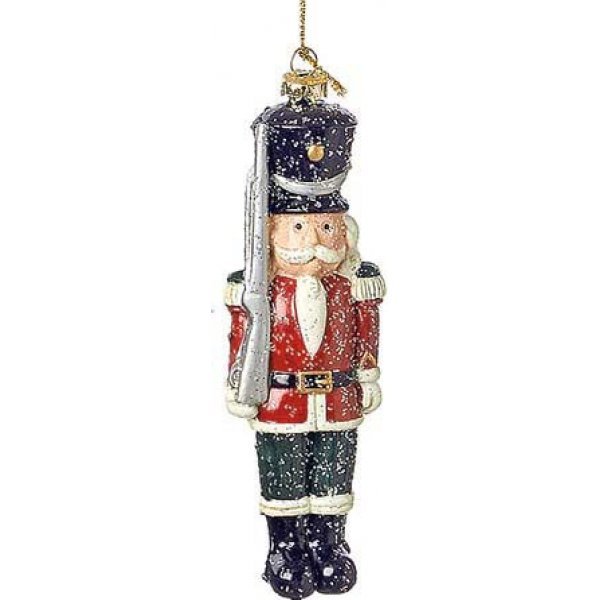 Χριστουγεννιάτικο Κρεμαστό Στολίδι Μολυβένιο Στρατιωτάκι, Χιονισμένο (14cm)